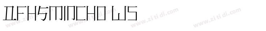 DFHSMincho W5字体转换